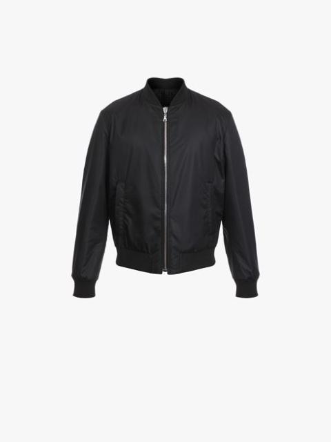 Balmain Reversible black bomber jacket with embossed Balmain logo