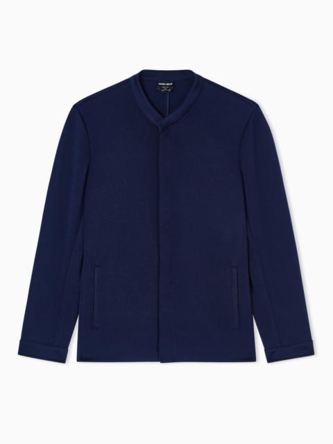 CASHMERE DOUBLE JERSEY SHIRT JACKET