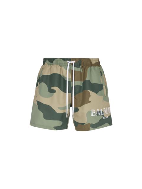 Balmain Camouflage swim shorts