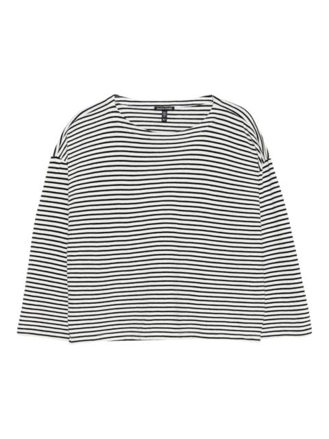 EILEEN FISHER striped cotton T-shirt