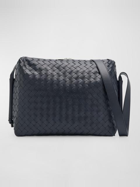 Men's Classic Intrecciato Messenger Bag