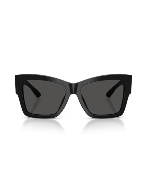 Dolce & Gabbana Dolce&Gabbana 55mm Square Sunglasses in Black /Dark Grey
