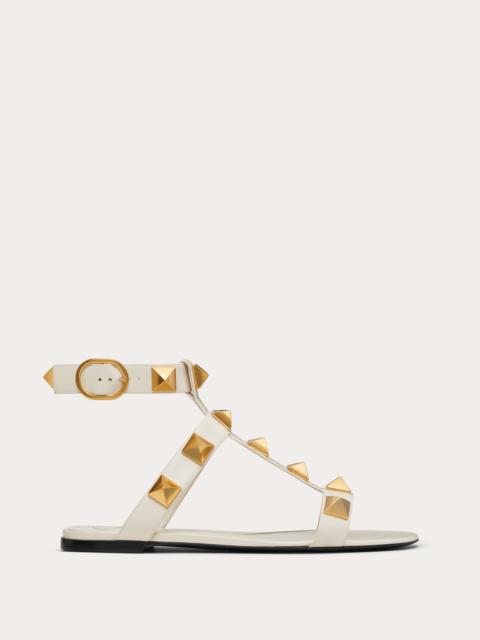 Valentino ROMAN STUD FLAT CALFSKIN SANDAL