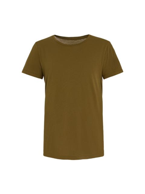 Another Tomorrow Exclusive Cotton T-Shirt dark green