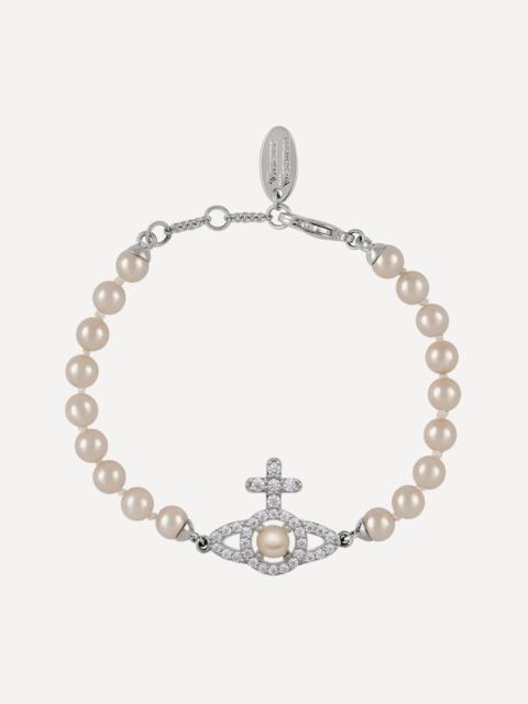 Vivienne Westwood Platinum-Plated Olympia Pearl Bracelet