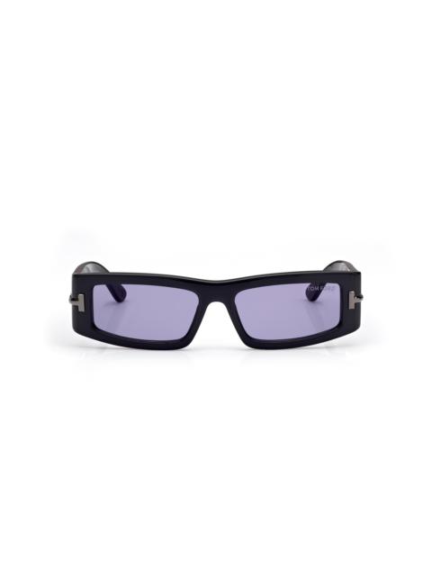 TOM FORD ICON RECTANGULAR ACETATE SUNGLASSES