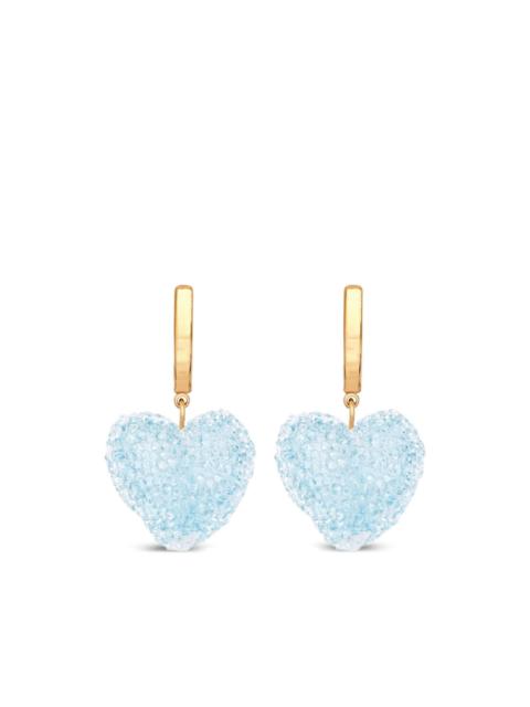 CRYSTAL HAZE Jelly Heart earrings