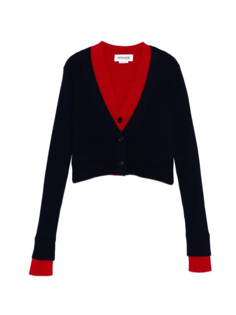 Monse cropped fold-up cardigan