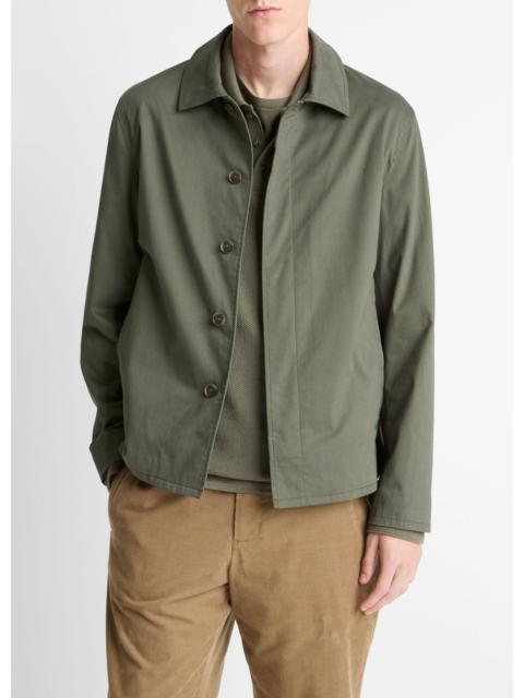 Vince Italian Peached Stretch-Cotton Jacket