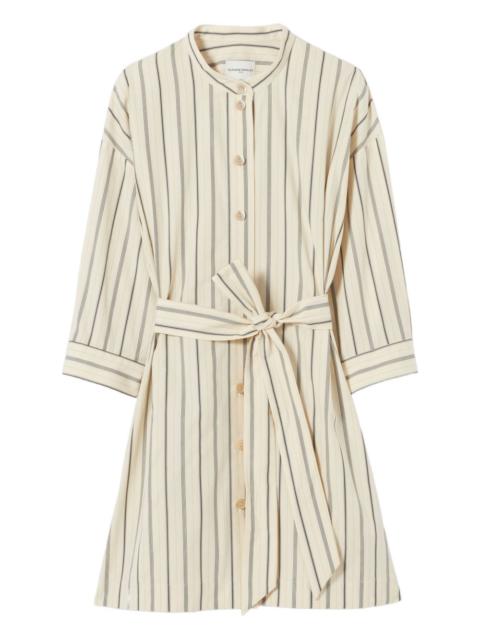 Claudie Pierlot striped-pattern belted mini dress