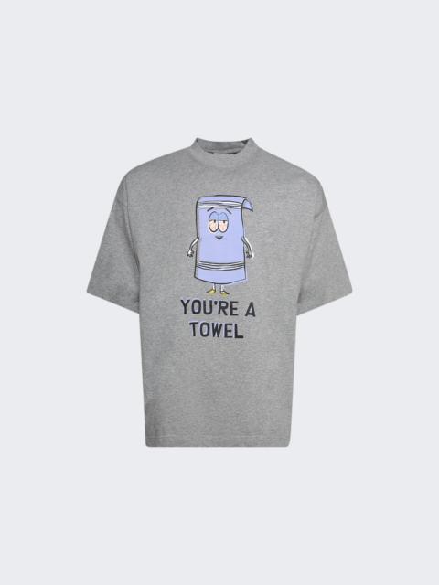 VETEMENTS I'm A Towel Oversized Tee Grey Melange