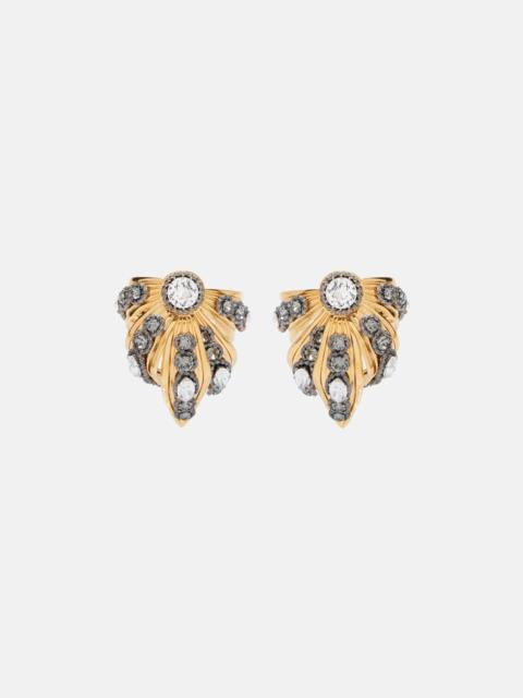 BALENCIAGA Bloom embellished earrings