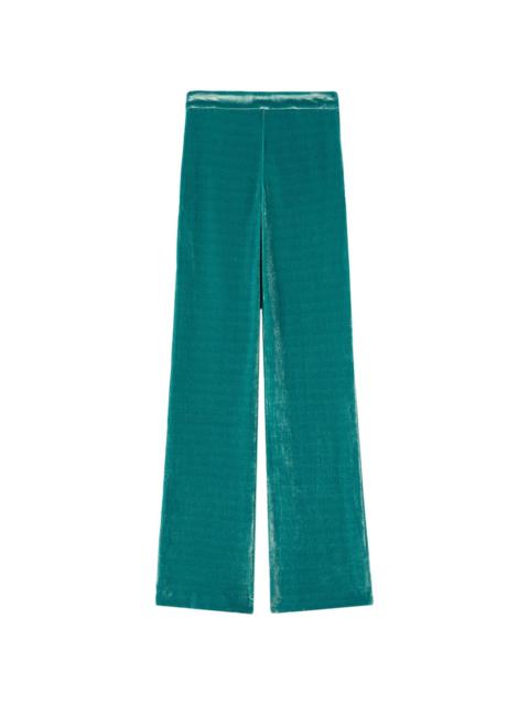 Jil Sander velvet straight-leg trousers