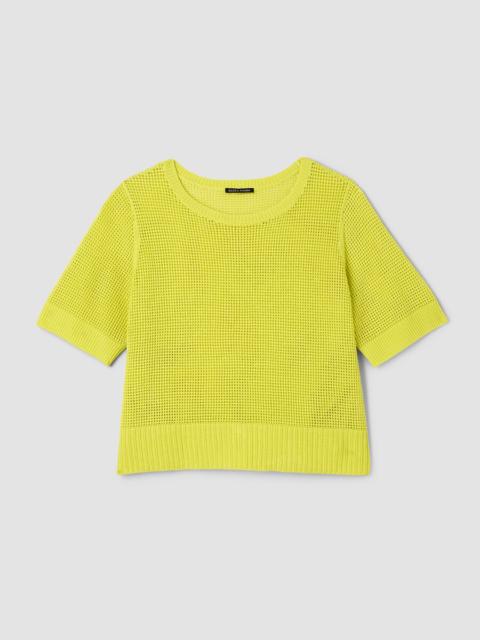 EILEEN FISHER Organic Linen Cotton Round Neck Top