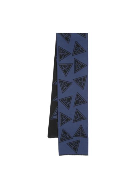 Lanvin intarsia-knit logo scarf