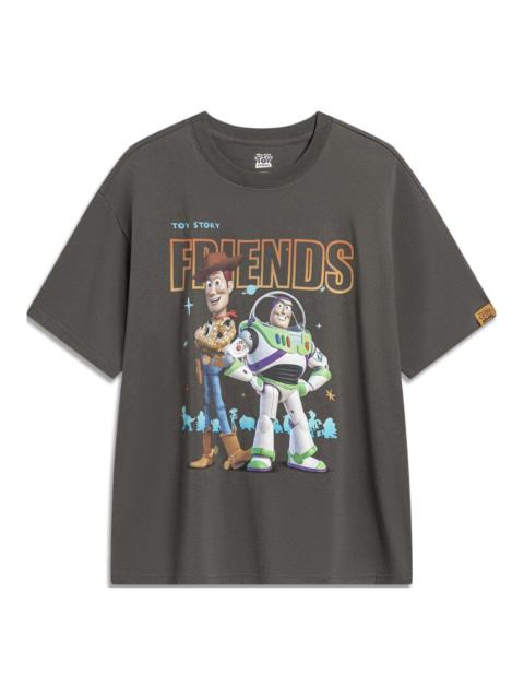 Li-Ning x Disney Toy Story Graphic T-shirt 'Washed Grey' AHST745-2