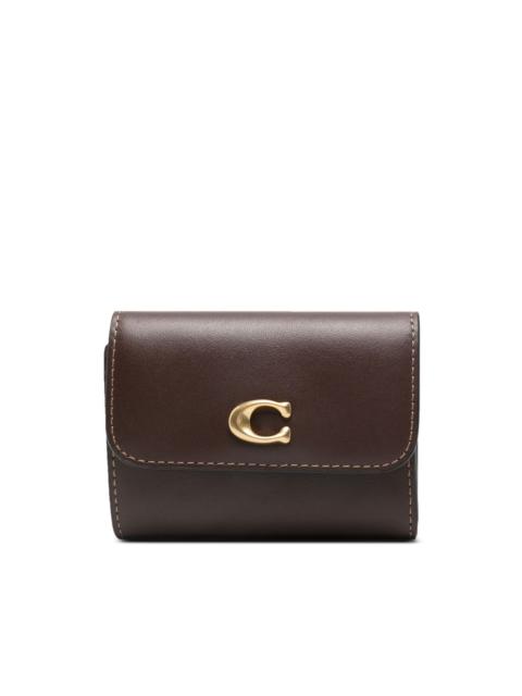 COACH logo-plaque fold wallet