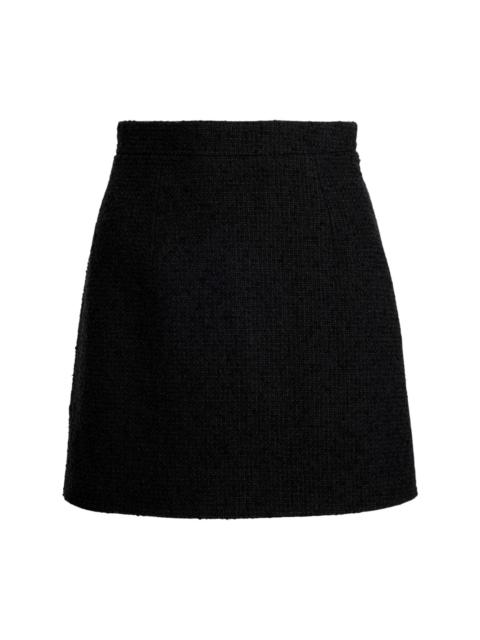 virgin wool tweed miniskirt