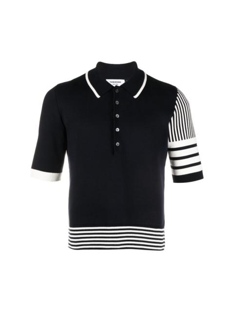 Funmix 4-Bar stripe polo shirt