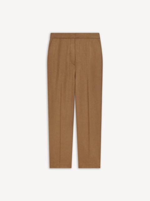Theory Marcee Cropped Pull-On Pant in Sleek Flannel