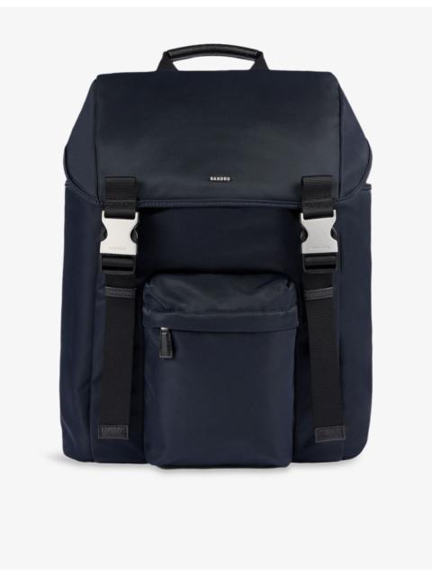 Sandro Branded Woven Backpack