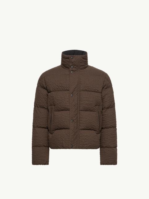 Moncler Oronte Cotton Flannel Short Down Jacket