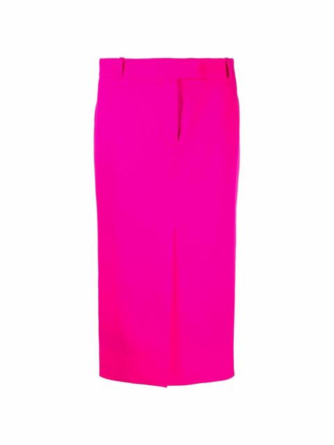 slit-detail pencil skirt