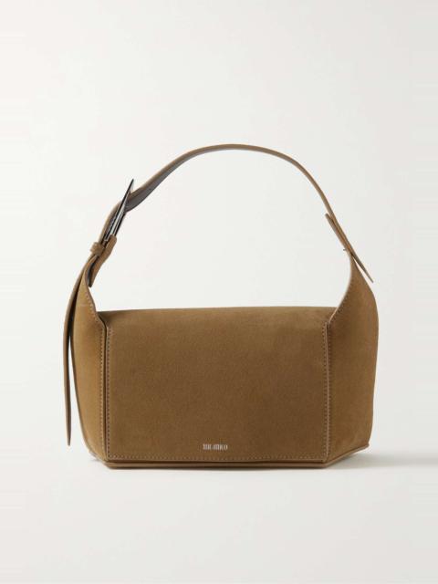 THE ATTICO 7/7 suede shoulder bag