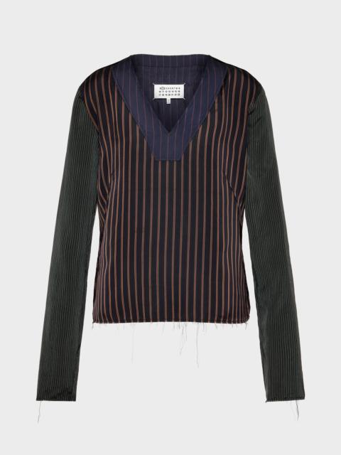 Maison Margiela Printed Long-Sleeve Top