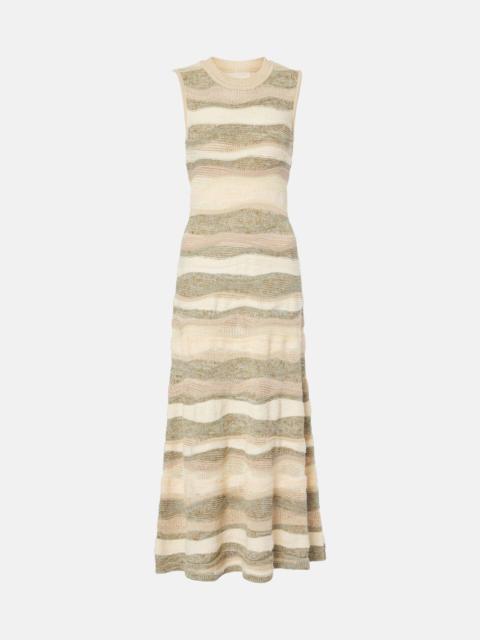 ULLA JOHNSON Gaia cotton-blend midi dress