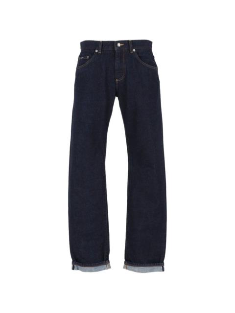 Dolce & Gabbana logo-embroidered jeans