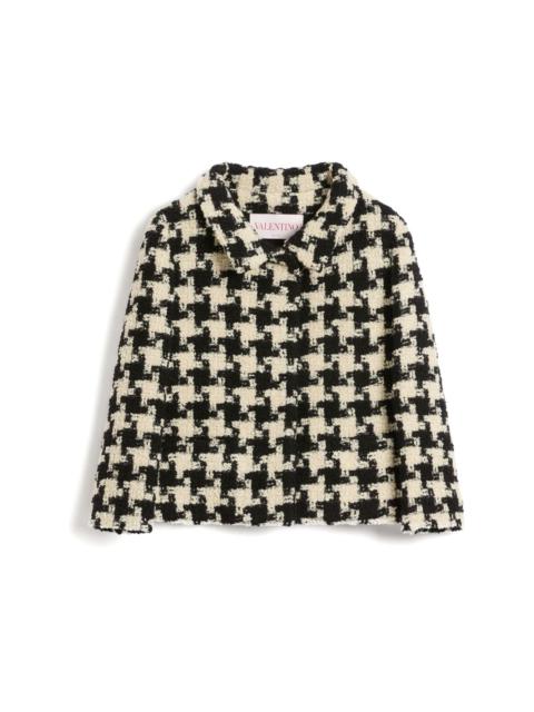 virgin wool-blend tweed jacket