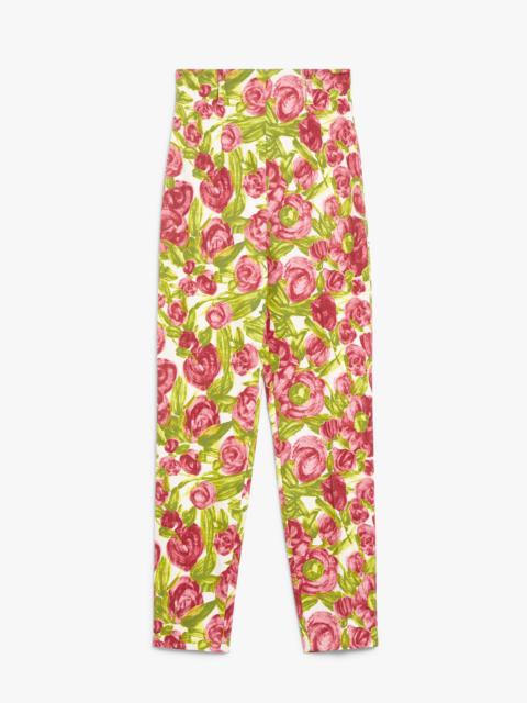 WEEKEND Max Mara NUCCIA Printed stretch cotton trousers