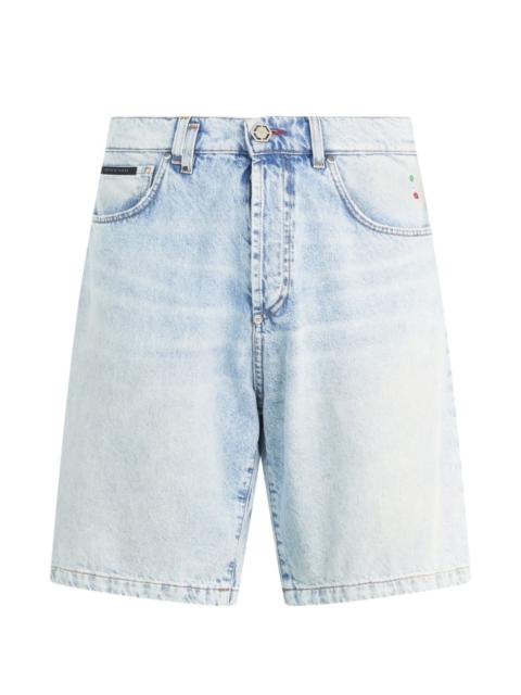PHILIPP PLEIN belt-loop denim shorts