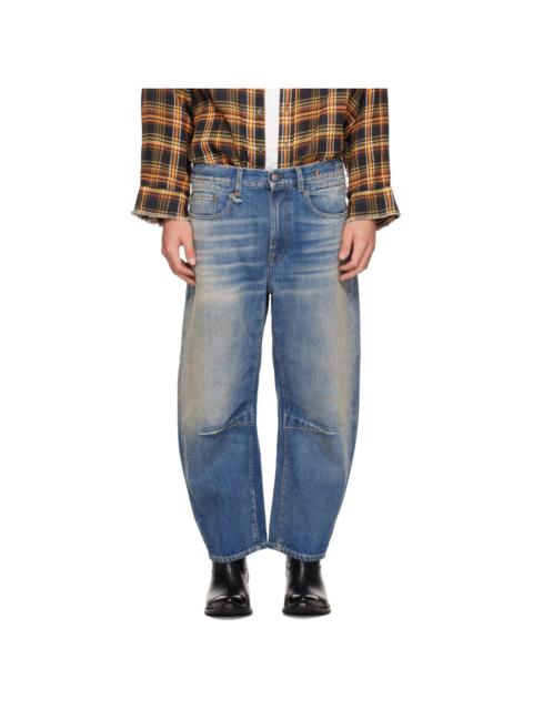 R13 Blue Articulated Knee X-BF Jeans
