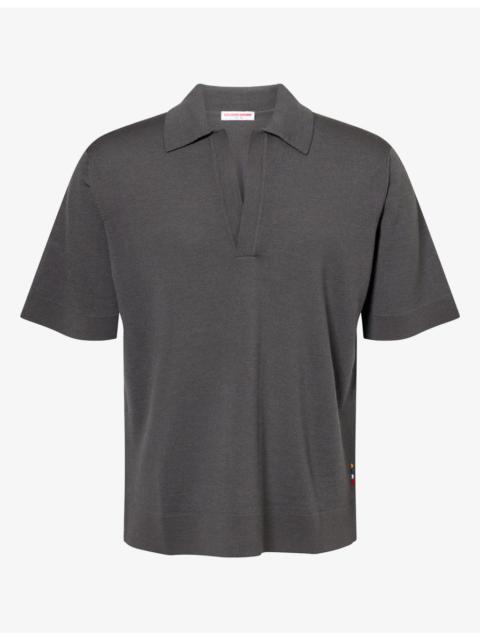 ORLEBAR BROWN Raffertie Short-Sleeve Wool Polo Shirt