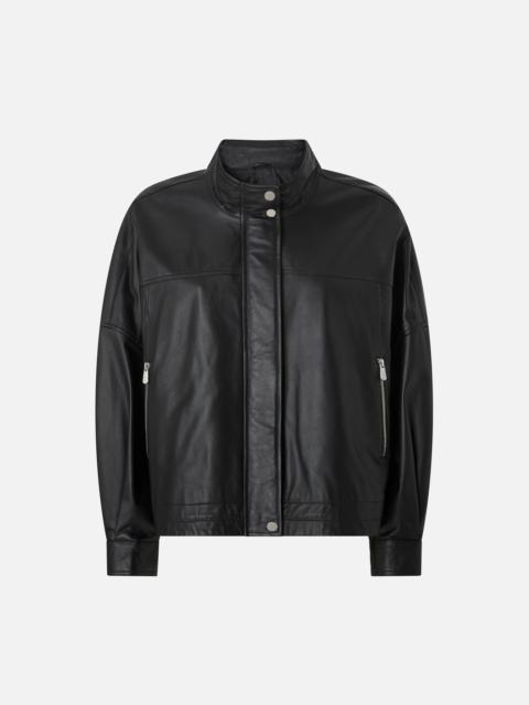 PINKO NAPPA LEATHER BLOUSON JACKET