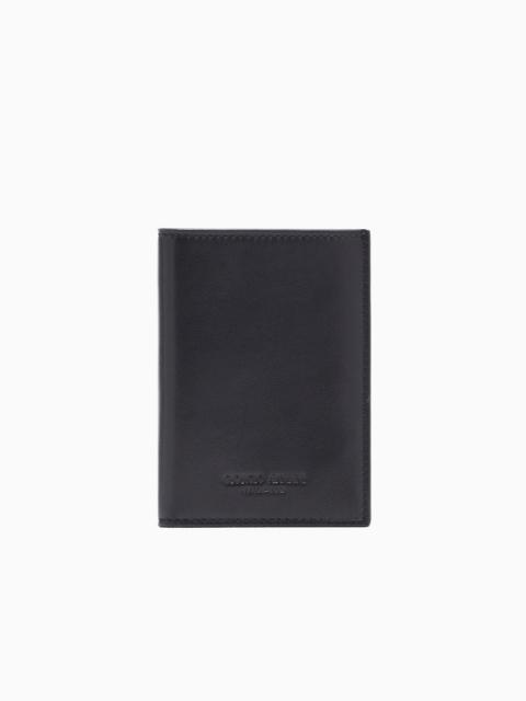 GIORGIO ARMANI NAPPA-LEATHER BIFOLD WALLET