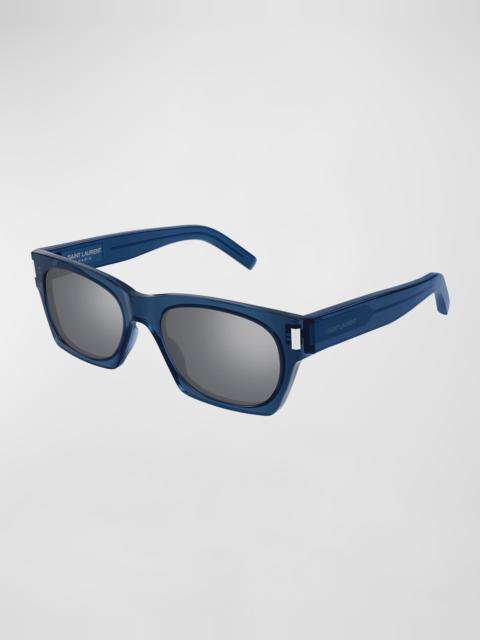 SAINT LAURENT Men's SL 4020 Rectangle Acetate Sunglasses
