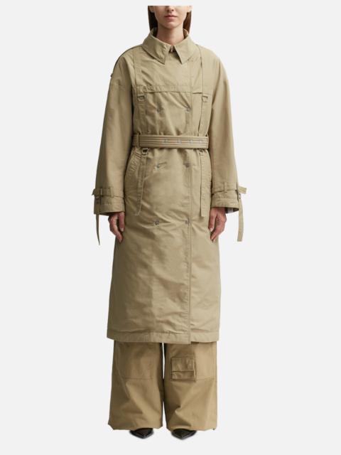 LIGHTWEIGHT DOWN STRAP TRENCH COAT