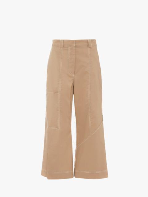 JW Anderson CROPPED WIDE LEG TROUSERS