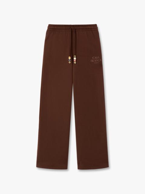 CASABLANCA Dark Brown Wide Leg Sweatpants | Casablanca Paris