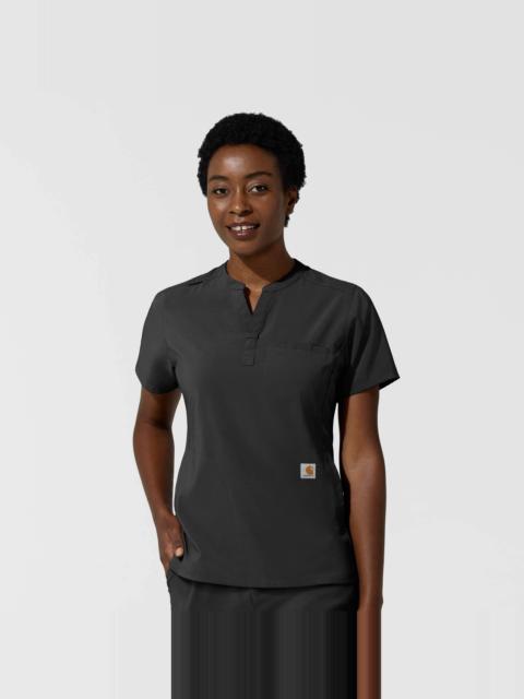 Carhartt Women's Force Cross-Flex Chest Pocket Scrub Top