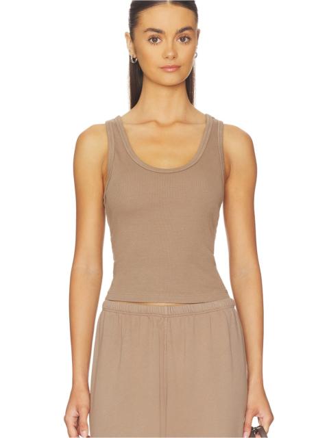perfectwhitetee Structured Rib Bra Friendly Tank