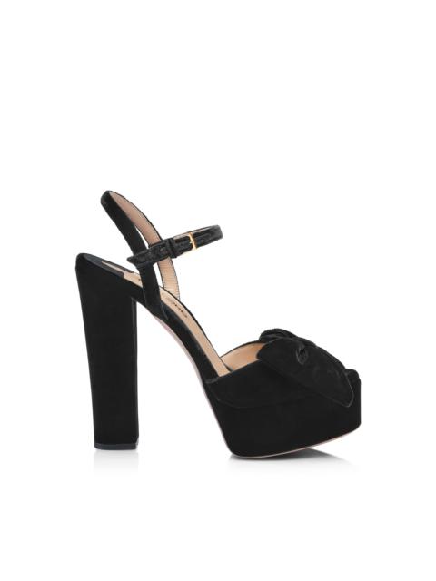 TOM FORD VELVET BRIGITTE PLATFORM SANDAL