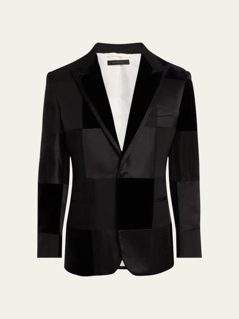 Brioni Men's Virgilio Patchwork Dinner Jacket