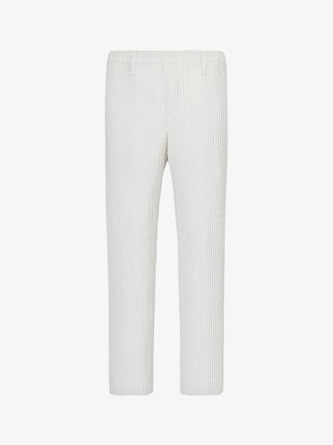 ISSEY MIYAKE Basic pleated relaxed-fit wide knitted trousers