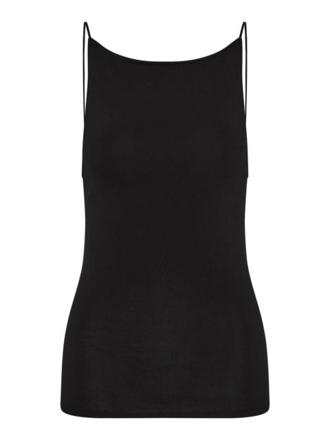 Square-Neck Top black