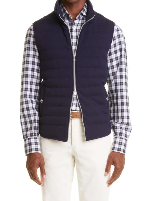 Cashmere Knit Down Vest