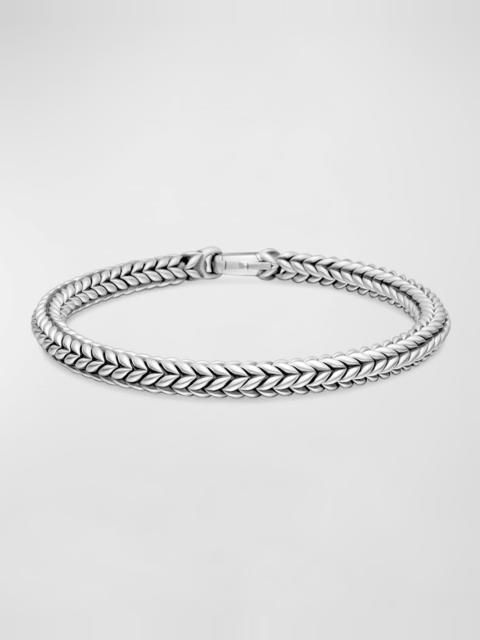 DAVID YURMAN Men's Chevron Bead Bracelet in Silver, 6mm